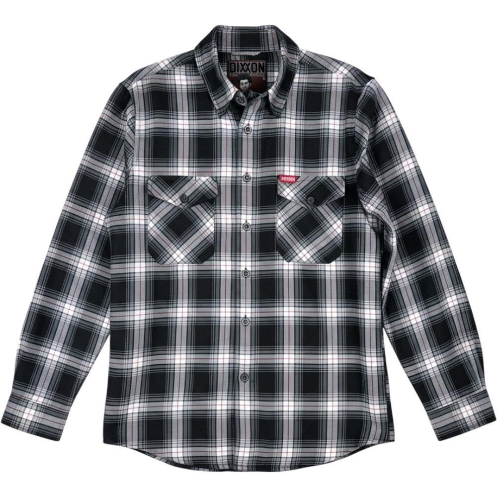 Dixxon The Kramer Flannel Men's Small Seinfeld Black Plaid Shirt Western Grunge